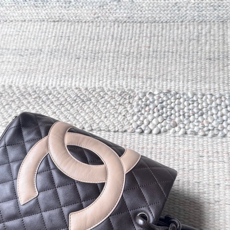 Chanel 米棕色康鵬菜籃子-8
