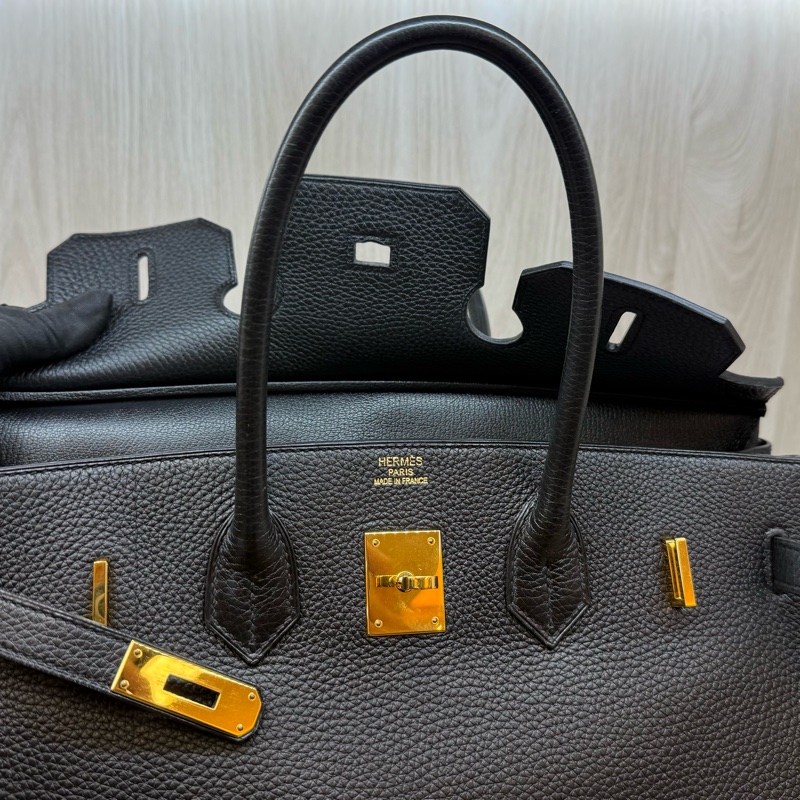 HERMES 89Noir黑金TOGO皮Birkin35-24