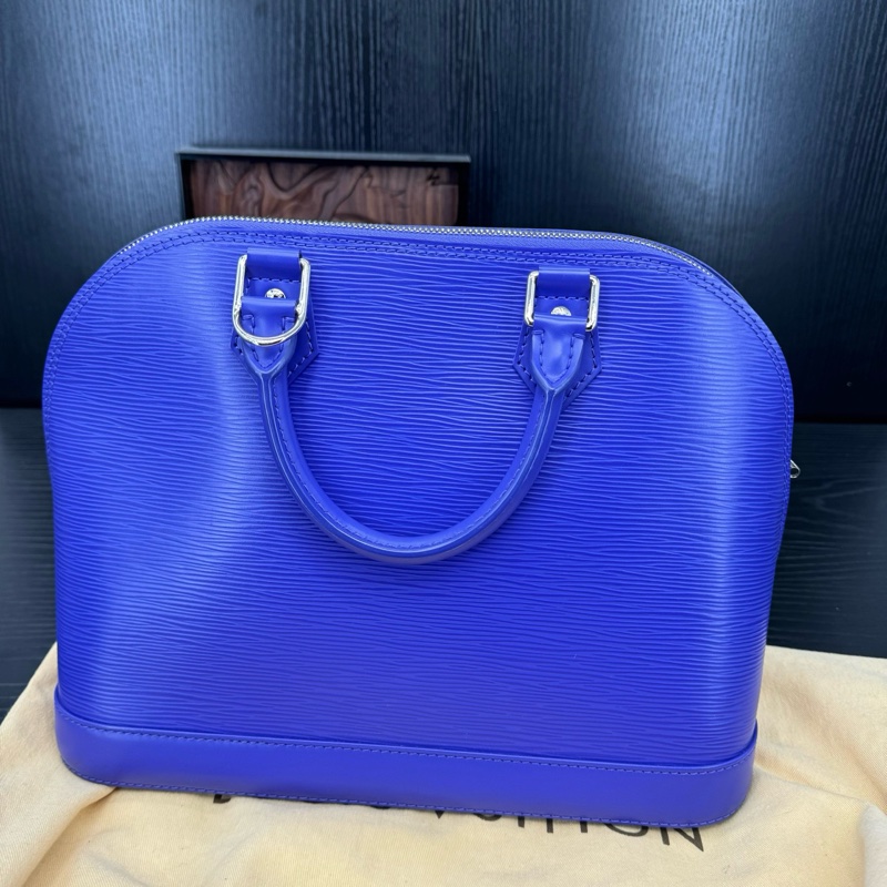 98新LV Alma水波紋貝殼包 藍色 無附件-1