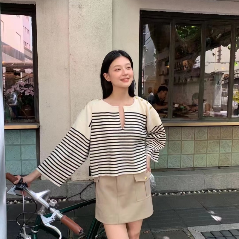 ❤️CELINE 條紋針織上衣 明星同款-1