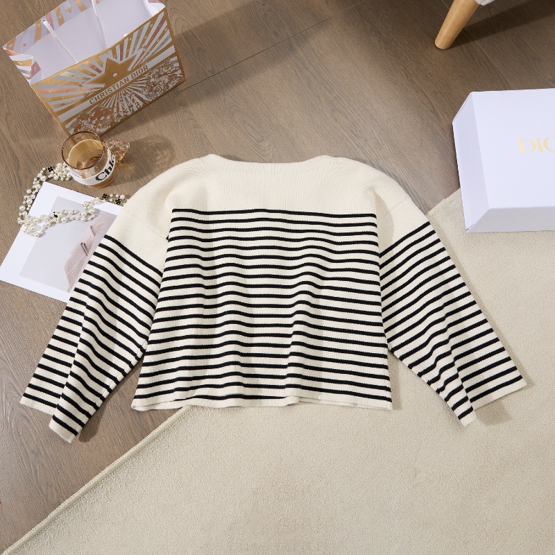 ❤️CELINE 條紋針織上衣 明星同款-9