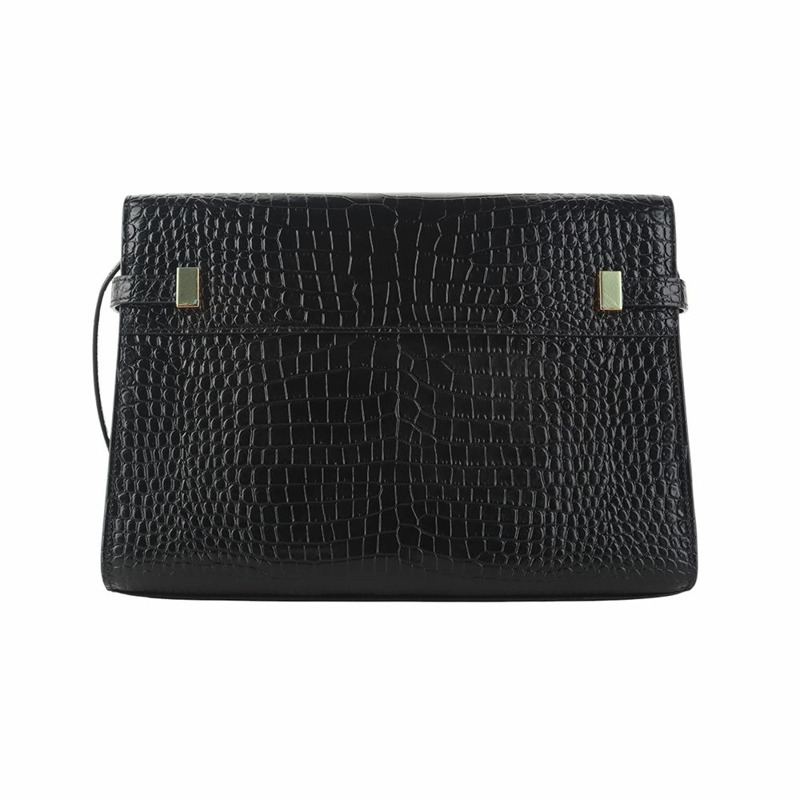 【包稅】SAINT LAURENT 鱷魚紋曼哈頓單肩包 579271-2
