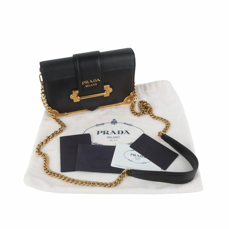 【包稅】PRADA Saffiano Cahier 迷你鏈條斜背包 35887-1-7