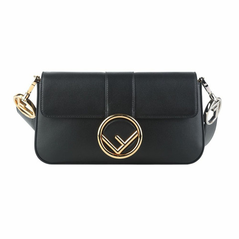 【包稅】FENDI 8BR600 金色圓形標誌法棍包 35889-3