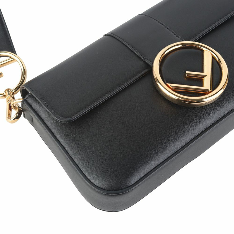 【包稅】FENDI 8BR600 金色圓形標誌法棍包 35889-3-4