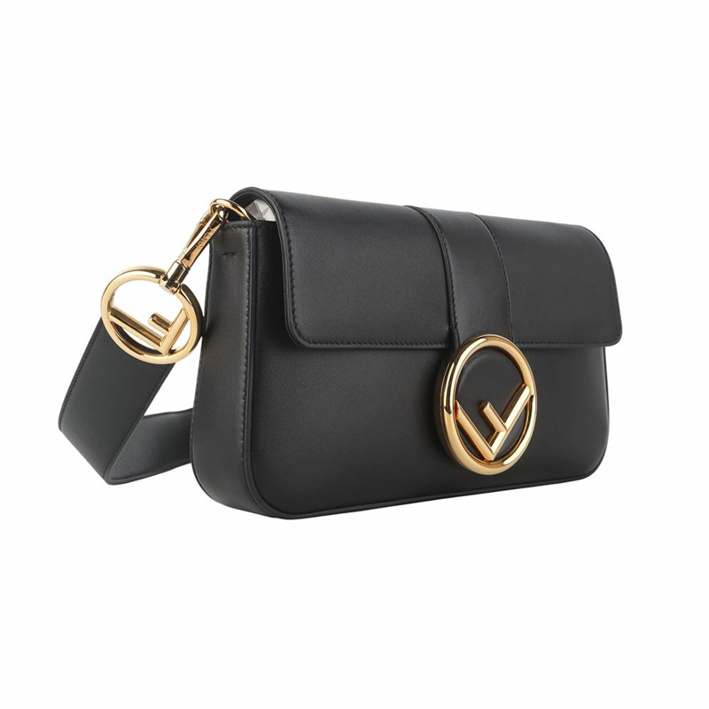 【包稅】FENDI 8BR600 金色圓形標誌法棍包 35889-3-7