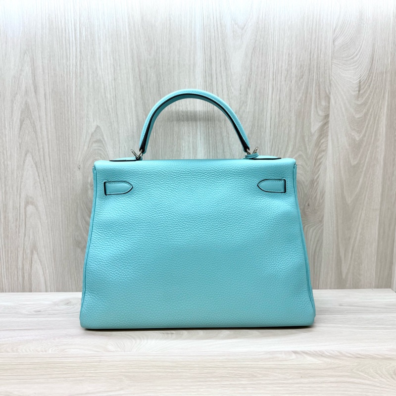 hermes 3P環礁藍銀釦Togo皮kelly32-1