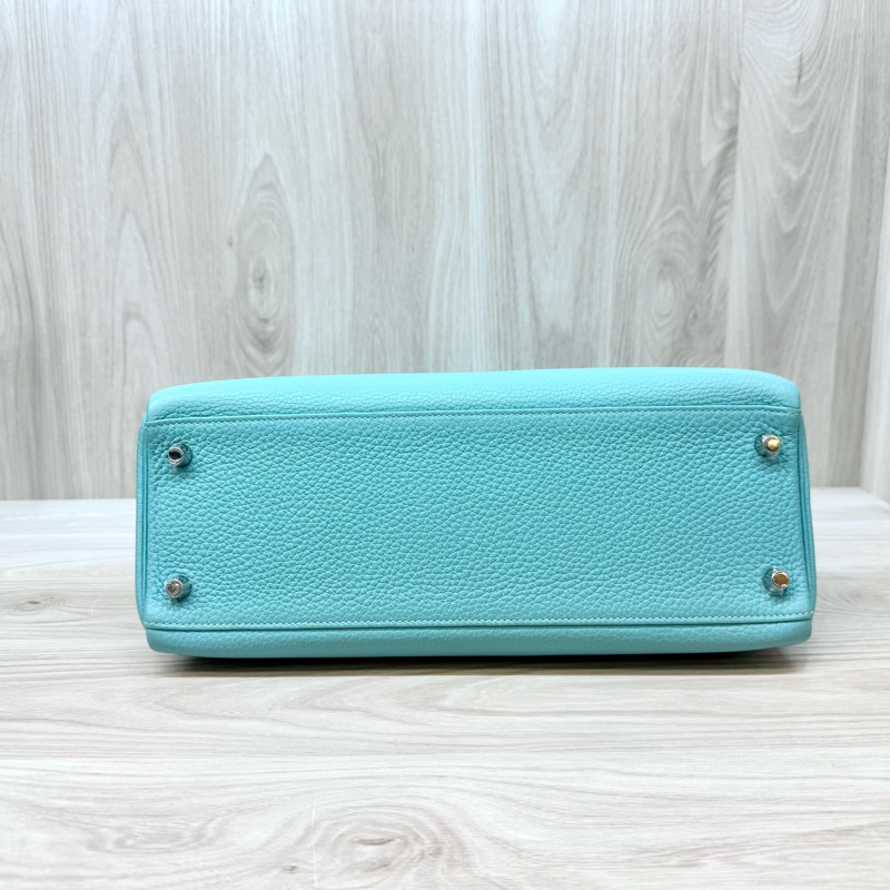 hermes 3P環礁藍銀釦Togo皮kelly32-5