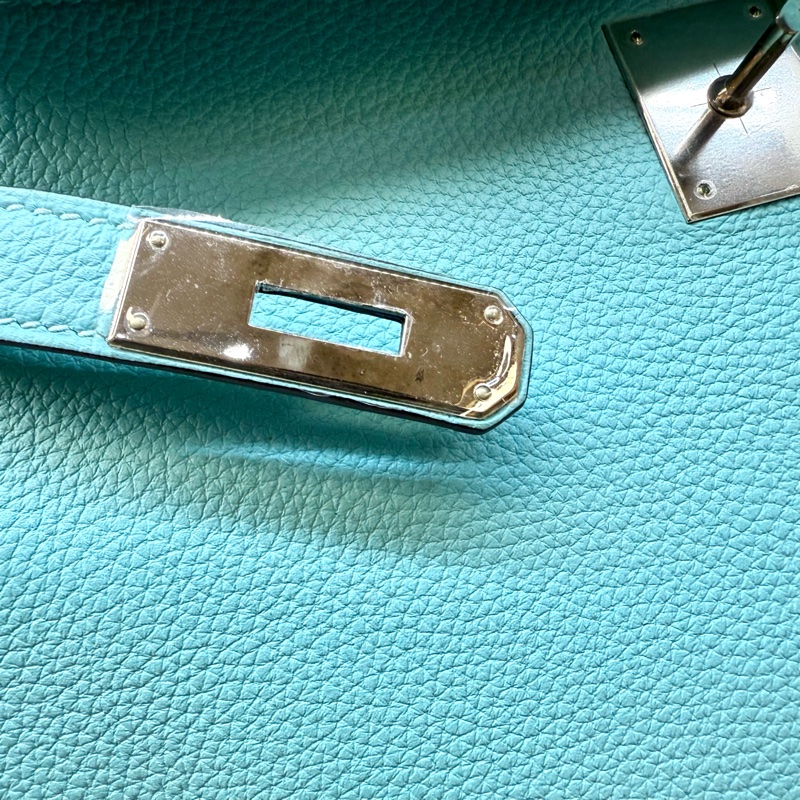 hermes 3P環礁藍銀釦Togo皮kelly32-22