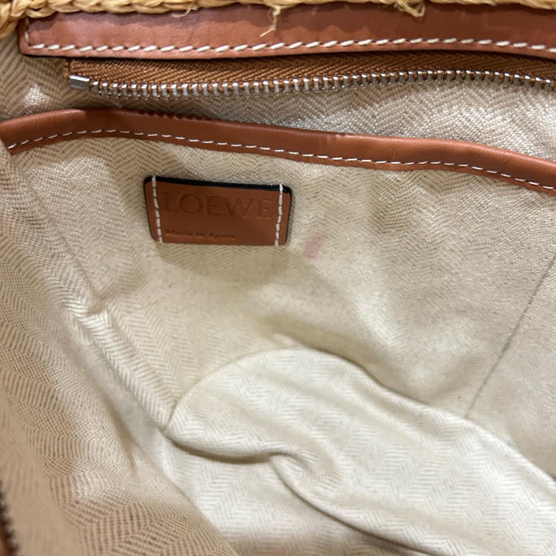 LOEWE 夏日草編包 竹編包-4