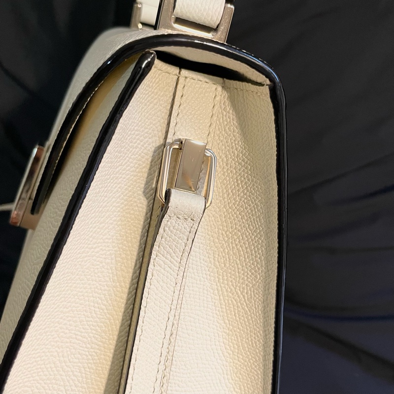 Valextra Iside Mini 米白色／義大利愛馬仕-10