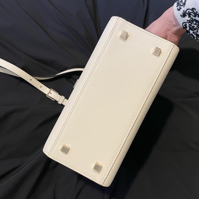 Valextra Iside Mini 米白色／義大利愛馬仕-4