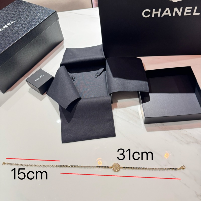 Chanel24A菱格紋八角方塊滿鑽雙C Choker-10