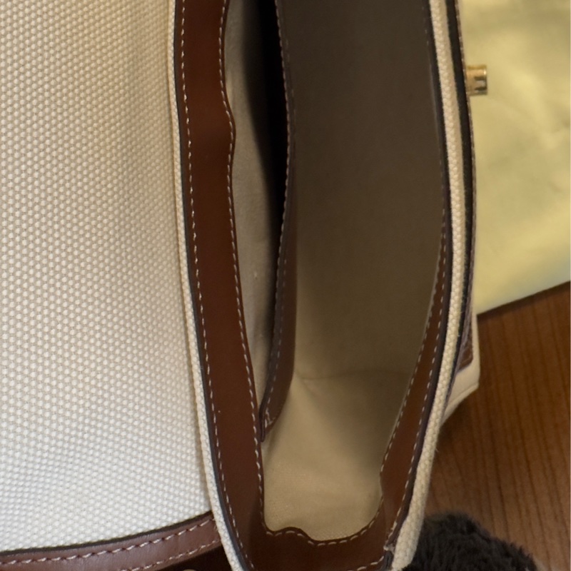 BURBERRY 巴寶莉 Horseferry印花帆布Note 斜背包 米白-12