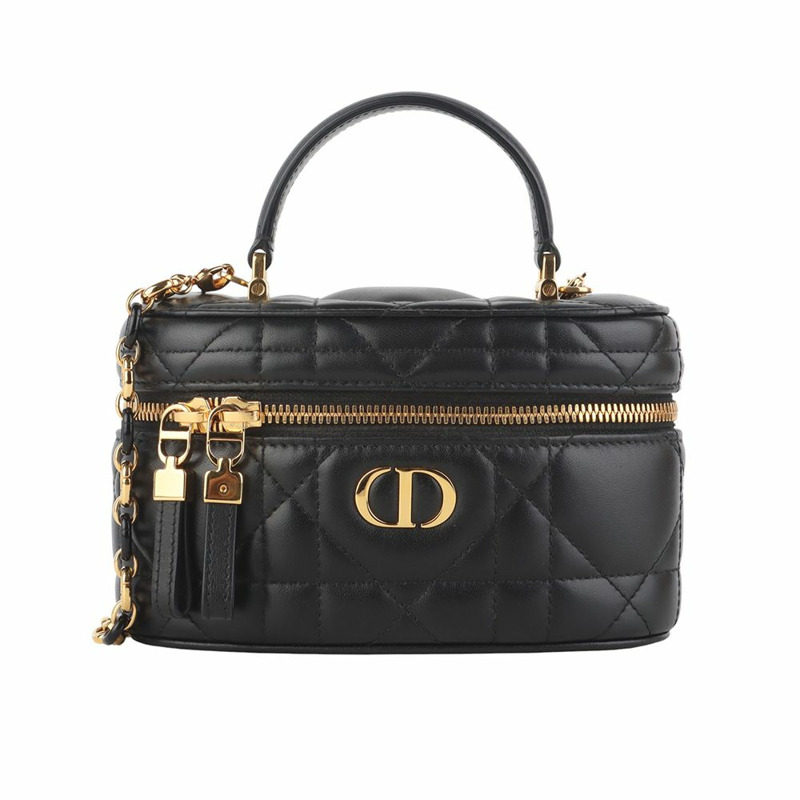 【包稅】DIOR S5198UDAX 鍍金 Caro 化妝迷你斜背包 35900-1-0