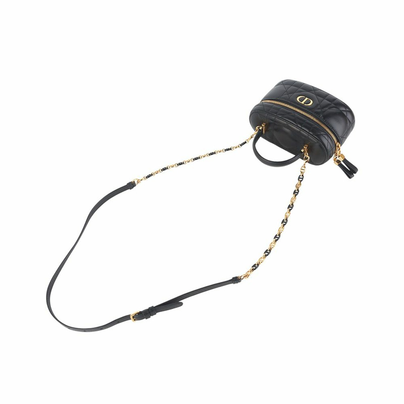 【包稅】DIOR S5198UDAX 鍍金 Caro 化妝迷你斜背包 35900-1-3