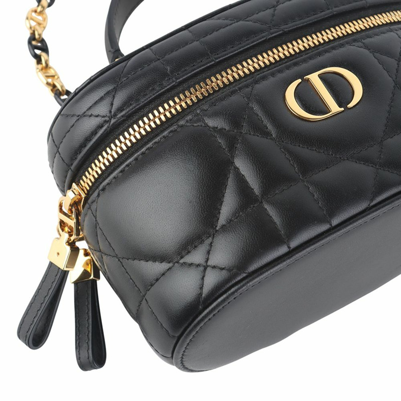 【包稅】DIOR S5198UDAX 鍍金 Caro 化妝迷你斜背包 35900-1-4