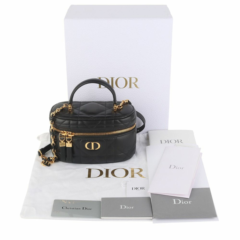 【包稅】DIOR S5198UDAX 鍍金 Caro 化妝迷你斜背包 35900-1-7