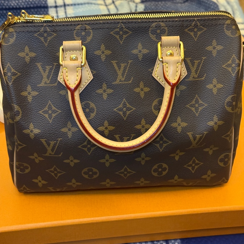 <95成新>LV speedy25細背袋 所有配件如圖 （只背過一次）-6