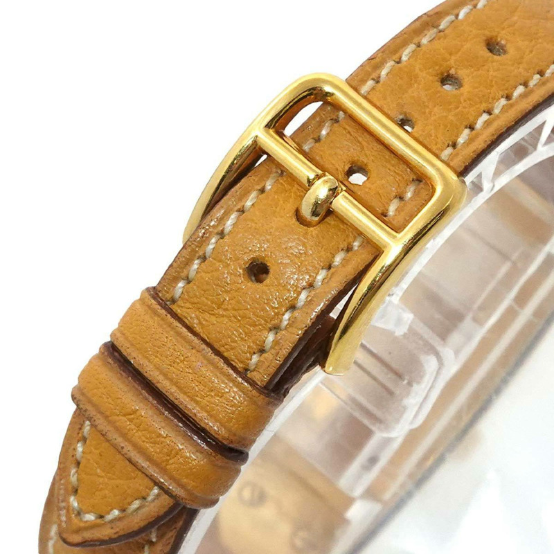 愛馬仕 Kelly 女士腕錶，金色石英錶，配 Cadena 錶帶-8