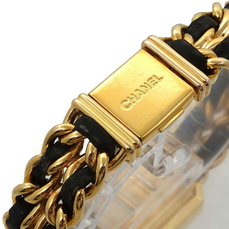 香奈兒 Premiere 女士腕錶，L 碼，H0001，黑金配色，石英機芯-5