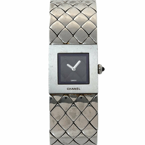 香奈兒 Matelasse H0009 女士黑色石英腕錶