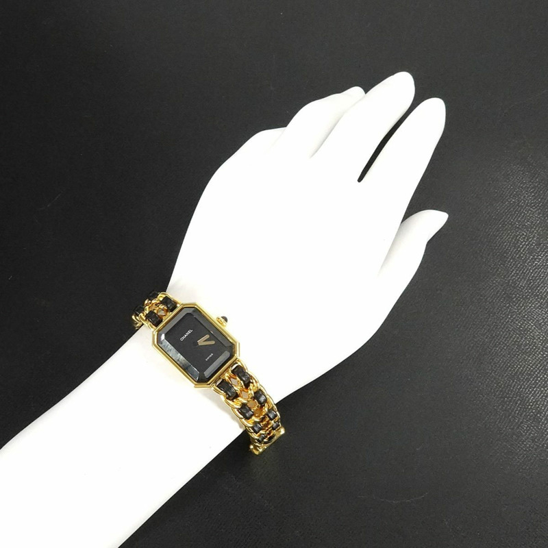 香奈兒 (CHANEL) Premiere 女士腕錶，S 碼，H0001，黑金配色，石英機芯-3