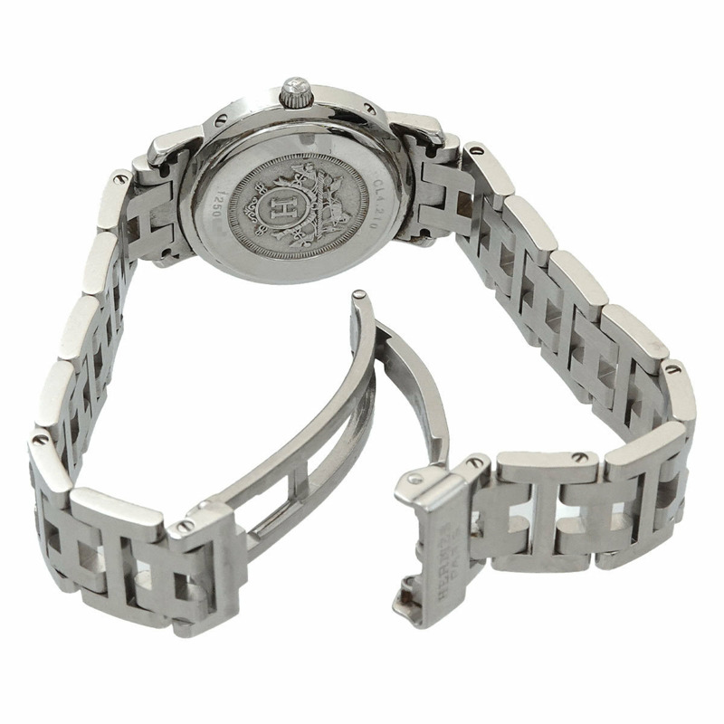 愛馬仕 Clipper CL4 210 女士腕錶，附日期顯示，藍色石英機芯-4