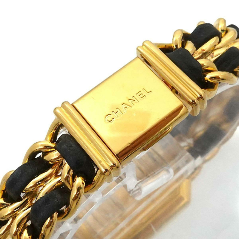 香奈兒 Premiere 女士腕錶，M 碼，H0001，黑金配色，石英機芯-6