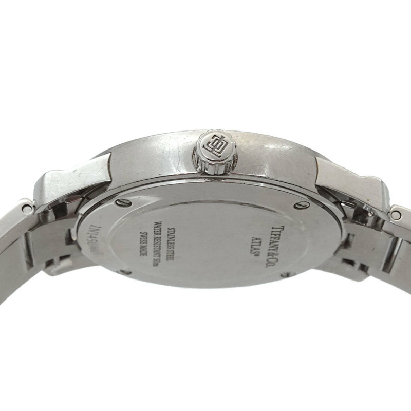 Tiffany & Co.) Atlasdome 35188576 女士粉紅日期石英腕錶-5