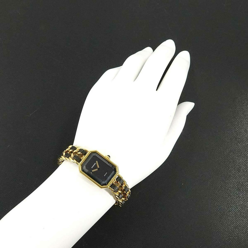 香奈兒 (CHANEL) Premiere 女士腕錶，M 碼，H0001，黑金配色，石英機芯-2