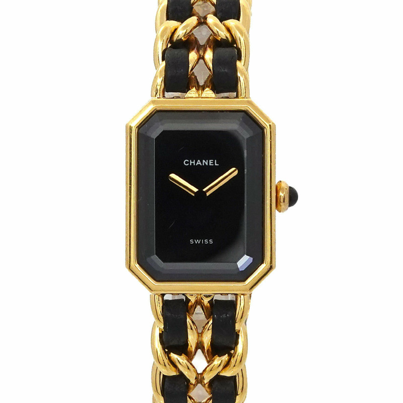 香奈兒 Premiere 女士腕錶，L 碼，H0001，黑金配色，石英機芯-0