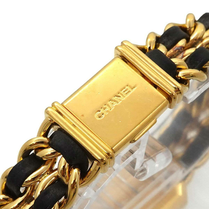 香奈兒 Premiere 女士腕錶，L 碼，H0001，黑金配色，石英機芯-5