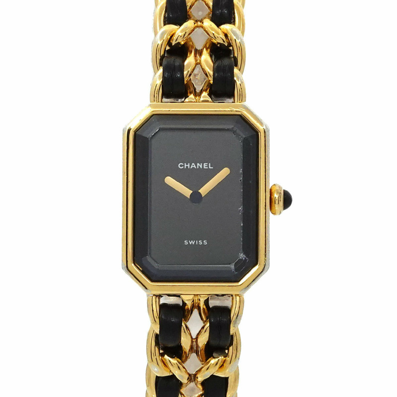 香奈兒 Premiere 女士腕錶，L 碼，H0001，黑金配色，石英機芯-0