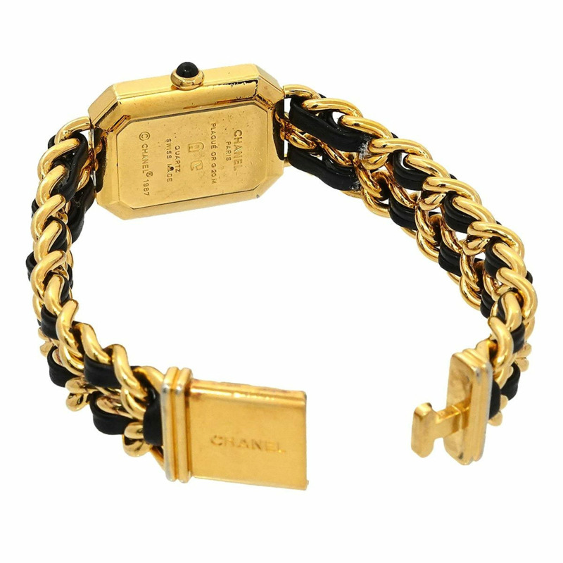 香奈兒 Premiere 女士腕錶，L 碼，H0001，黑金配色，石英機芯-3