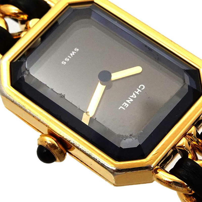 香奈兒 Premiere 女士腕錶，L 碼，H0001，黑金配色，石英機芯-5