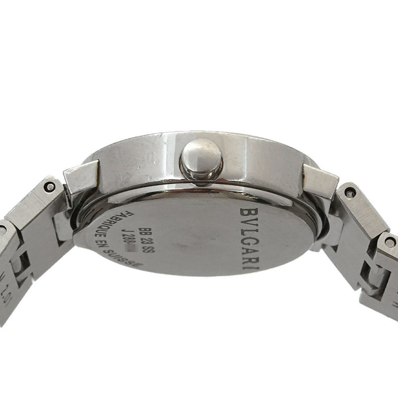 寶格麗 BB23SS 女士腕錶 12P 鑲鑽黑色石英錶-4