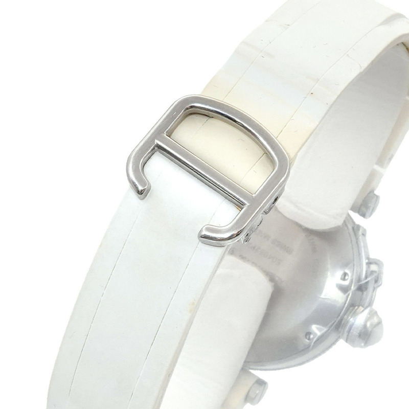 卡地亞 Pasha Seatimer 雙色腕錶 W3140001 女士日期顯示銀色 PG 石英錶-6