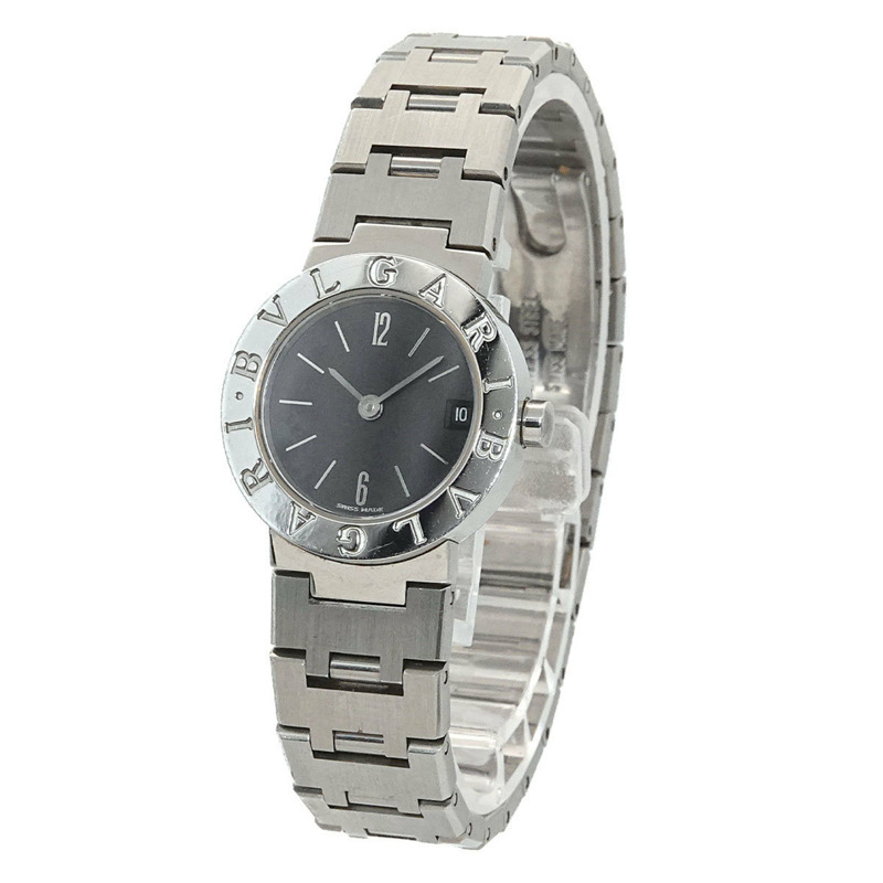 寶格麗 BB23SS 女士腕錶，日期顯示，黑色石英錶-2