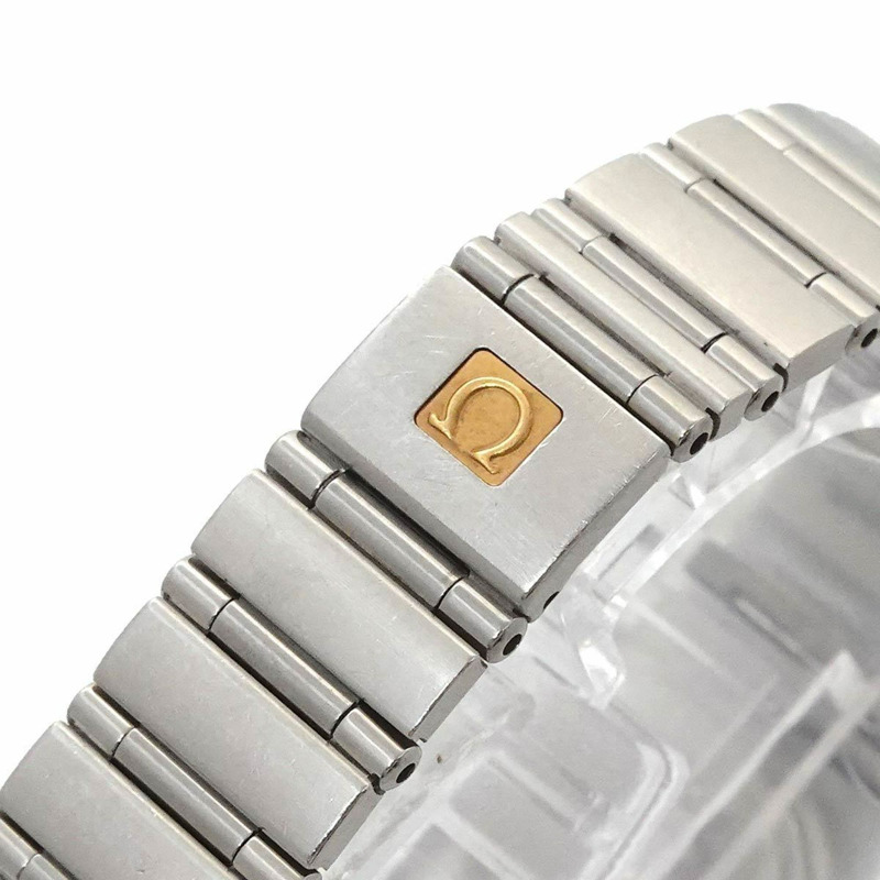 歐米茄星座系列迷你款 My Choice 1566 76 4P 鑲鑽錶圈女錶 12P 白色錶殼 石英錶-5