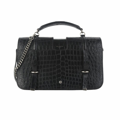 【包稅】SAINT LAURENT 鱷魚紋 Charlotte 大號斜背包 486547