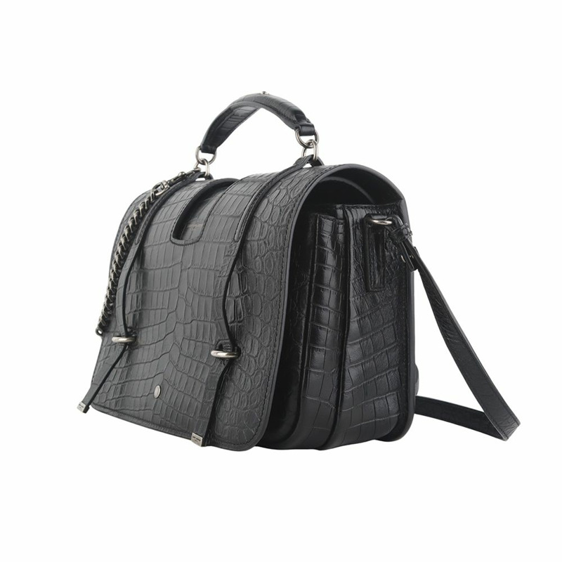 【包稅】SAINT LAURENT 鱷魚紋 Charlotte 大號斜背包 486547-1