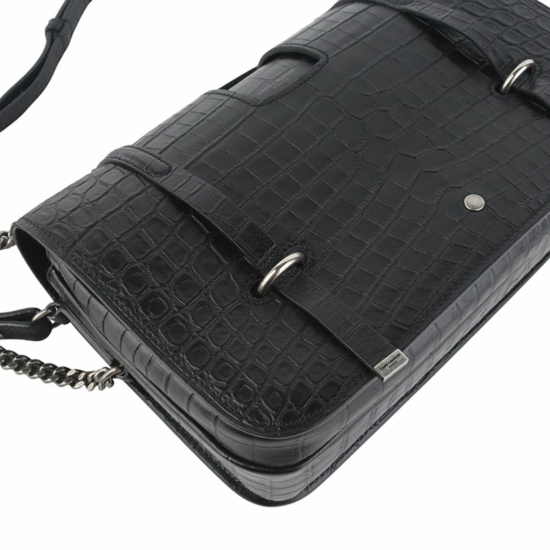 【包稅】SAINT LAURENT 鱷魚紋 Charlotte 大號斜背包 486547-4