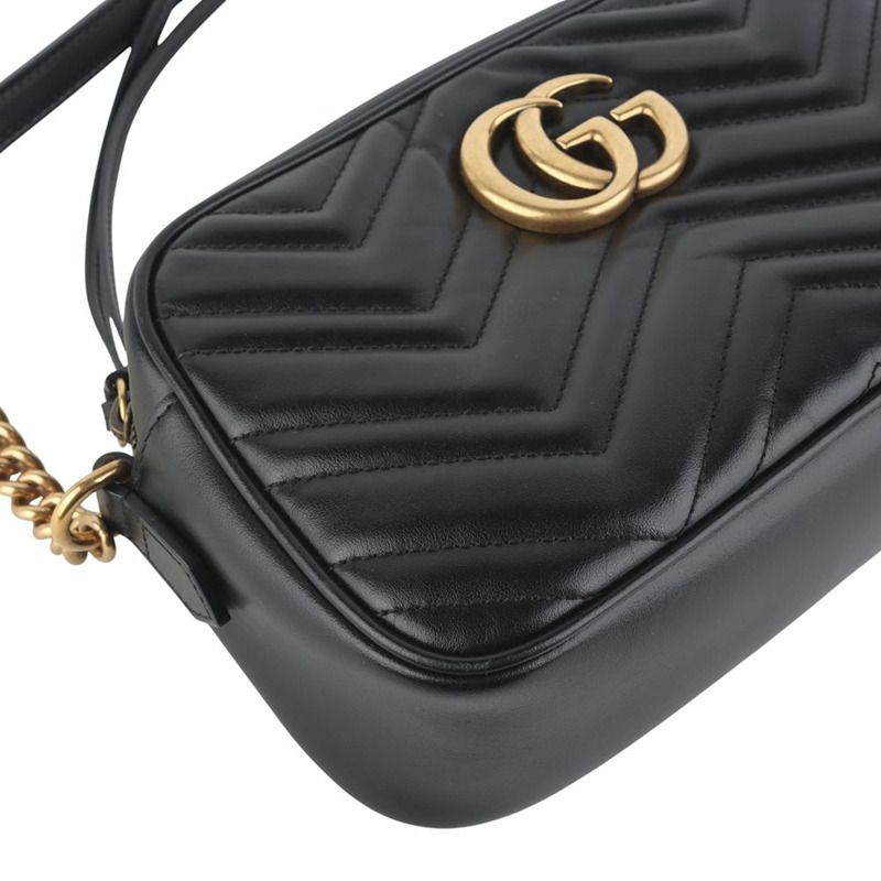 【包稅】GUCCI 447632 GG Marmont 馬特拉塞小號斜背包 35916-4