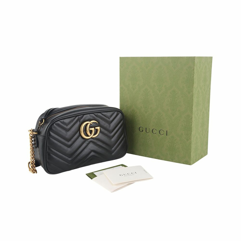 【包稅】GUCCI 447632 GG Marmont 馬特拉塞小號斜背包 35916-7
