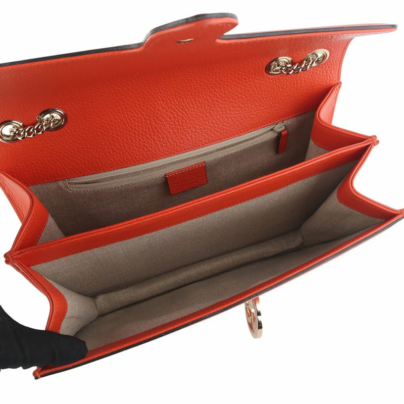 【包稅】GUCCI 510303 GG 互扣鏈條單肩包 中型（收據）35933Y-6