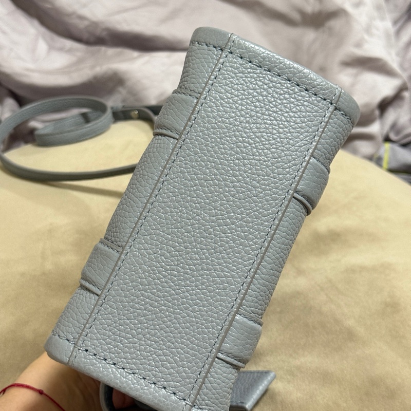 MARC JACOBS THE TOTE BAG 小款 皮革托特包（灰藍色）-1