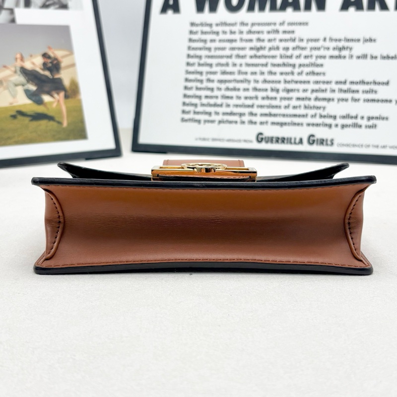 99新 LV路易威登達芙妮WOC鏈條包，經典老花配棕色皮質，芯片款-6