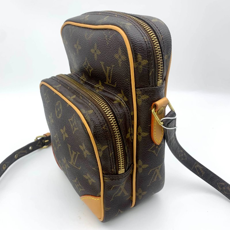 Louis Vuitton 老花雙層相機包，LV經典包，路易威登，麻將包，側背包，二手真品，正品，現貨，免運-1