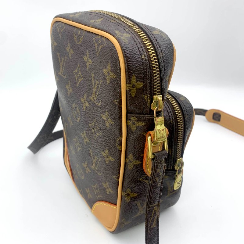 Louis Vuitton 老花雙層相機包，LV經典包，路易威登，麻將包，側背包，二手真品，正品，現貨，免運-5